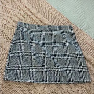 Blue mini skirt